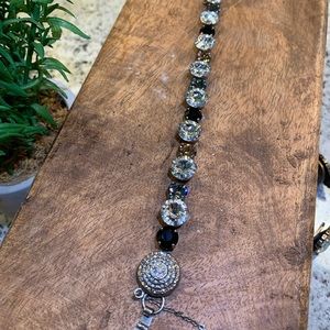 Sorrelli Bracelet 3 Color Crystals in silver